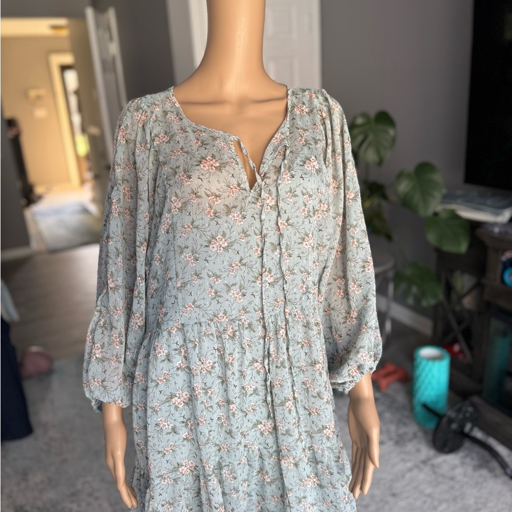 Floral Button-Down Dress